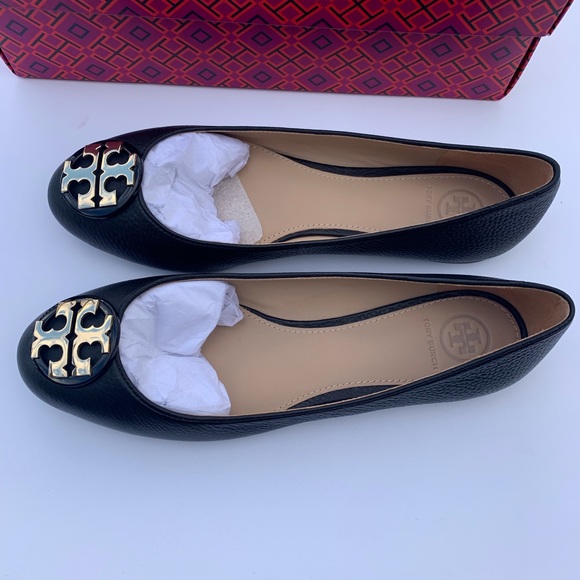 Tory Burch Claire Ballet Flats in Black Size 8.5 - Picture 7 of 7